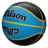 Kosárlabda Wilson MVP gumi 3-as és 7 -es méret fekete-kék