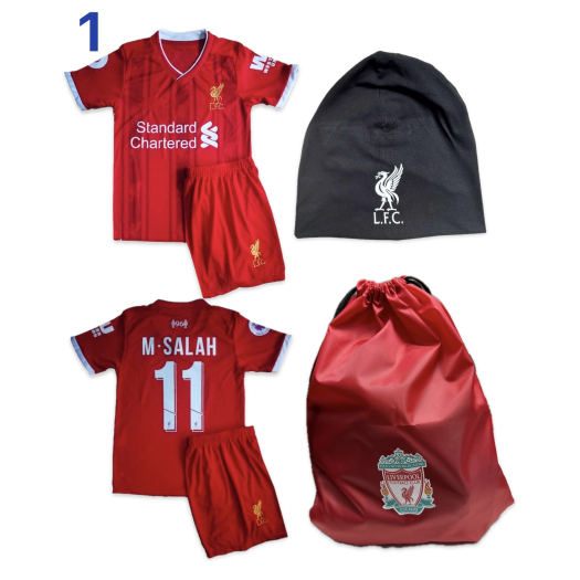 Salah Liverpool Csomagajánlat Gyermekeknek: Mezgarnitúra + Tornazsák + Sapka