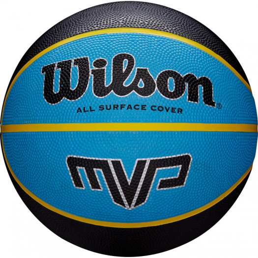 Kosárlabda Wilson MVP gumi 3-as és 7 -es méret fekete-kék
