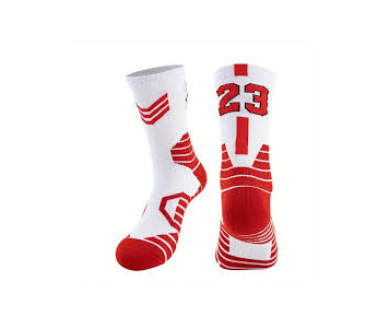  Crew Socks kosárlabda zokni fehér piros