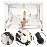 Casablanca 4 személyes hintaágy  szúnyoghálóval 243x120 cm GS0025