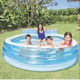 INTEX Swim Center Family Lounge Pool medence, 224 x 216 x 76 cm