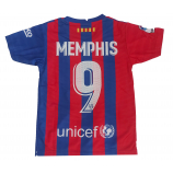 1=2 Barcelona hazai 2021/22 gyermek mezgarnitúra Memphis felirattal, AJÁNDÉK EB SÁLLAL!