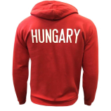 Adidas Hungary kapucnis pulóver magyar címerrel piros és fekete színben