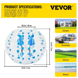 Felfújható buborék  labda 1,5 m  0.8 mm vastag
