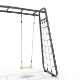 Többfunkciós mászóka GetSet monkeybar MB210 Exit Toys bővíthető tornagyűrűkkel hintával és mászóhálóval