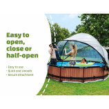 EXIT medencekupola ECO 366 cm - Intex/Bestway-hez is - univerzális