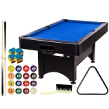  GamesPlanet® Biliárdasztal TRENDLINE Kék 6ft 184 x 108 cm