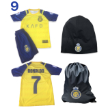 Ronaldo Al Nassr Csomagajánlat Gyermekeknek: Mezgarnitúra + Tornazsák + Sapka