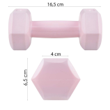 Springos hatszögű gumi kézisúlyzó szett 2x0,5kg