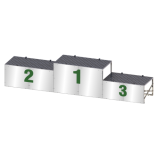 Eredményhirdető Csapati dobogó Győzteseknek