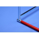 Polanik acél-aluminium edző gát