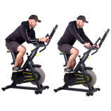 Szobakerékpár inSPORTline inCondi S150i, ékszijas, dupla fékrendszer, 7kg lendkerék, max.130kg, 24fokozat, HRC, Kinomap, aktiv ellenállás