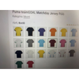 PUMA TEAMGOAL MATCHDAY JERSEY focimez 17 SZÍNBEN