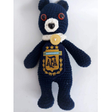 Szurkolói amigurumi maci 