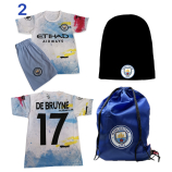 De Bruyne Manchester City Csomagajánlat Gyermekeknek: Mezgarnitúra + Tornazsák + Sapka