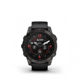 Garmin Epix Pro (Gen2) Sapphire 51 mm DLC Titanium Karbonszürke fekete szilikon szíjjal pulzusmérő óra