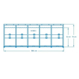 INTEX Metal Frame Medence szett, 366 x 76 cm