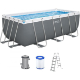 BESTWAY Steel Pro Max Fémvázas medence szett, 412 x 201 x 122 cm 56456