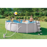 INTEX PRISM FRAME Kör alakú medence 427 x 107 cm patronos szűrővel 220–240V 26720ND