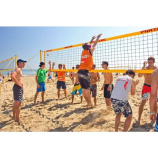 Funtec Strandröplabda Funtec Pro Beach Eeesential 9,5m háló kevlar feszítés