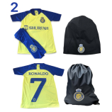 Ronaldo Al Nassr Csomagajánlat Gyermekeknek: Mezgarnitúra + Tornazsák + Sapka