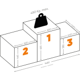 Eredményhirdető Egyéni dobogó Győzteseknek