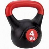 Füles súlyzó -Kettle Bell, műanyag, 4 kg