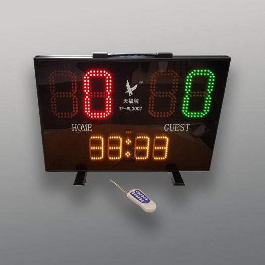 Eredményjelző, elektronikus, távirányítóval, 67×18,5×55,5 cm