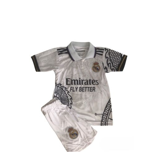 2023/24-as Real Madrid gyerek mezgarnitúra Vini Jr. felirattal 
