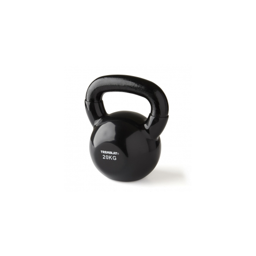   Vinyl kettlebell öntöttvas  - 20 kg - Fekete - TREMBLAY