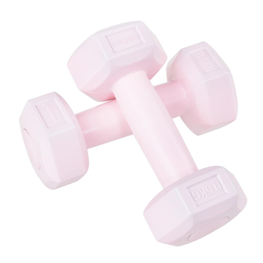 Springos hatszögű gumi kézisúlyzó szett 2x0,5kg