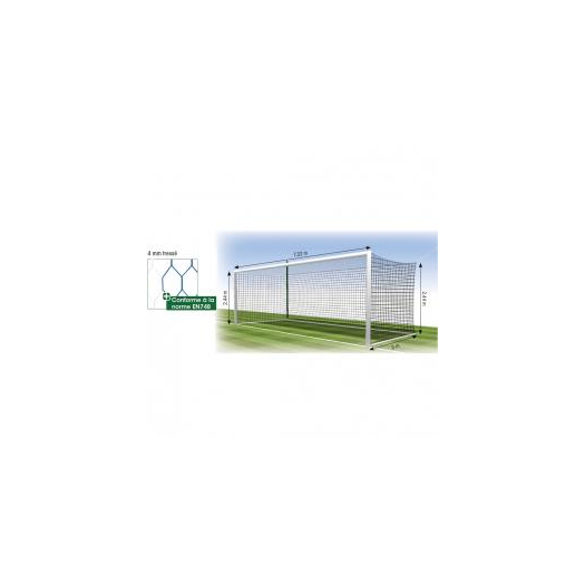 Nagypályás kapuháló 7.32x2.44x2x2 m mélyített 4 mm vastag 