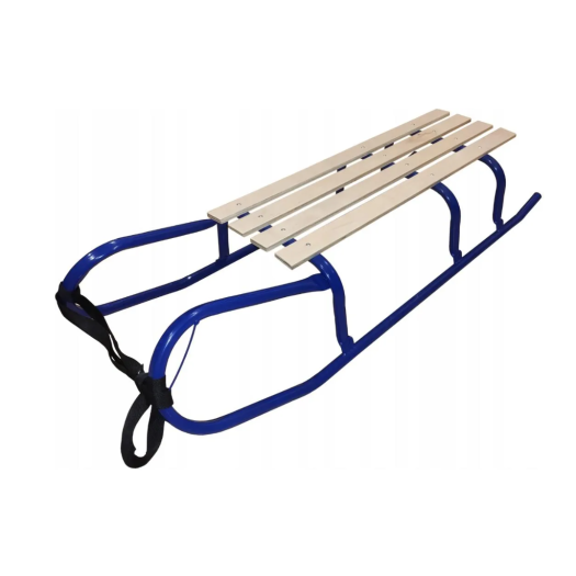 Fém szánkó 95 cm kék