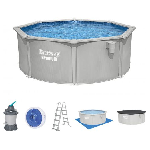 BESTWAY Hydrium Merevfalú medence szett, 360 x 120 cm 56574