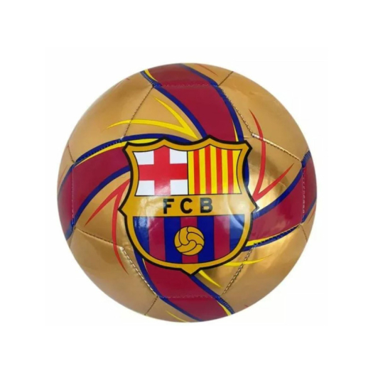 FC Barcelona: Arany színű focilabda címerrel, 5-ös méret