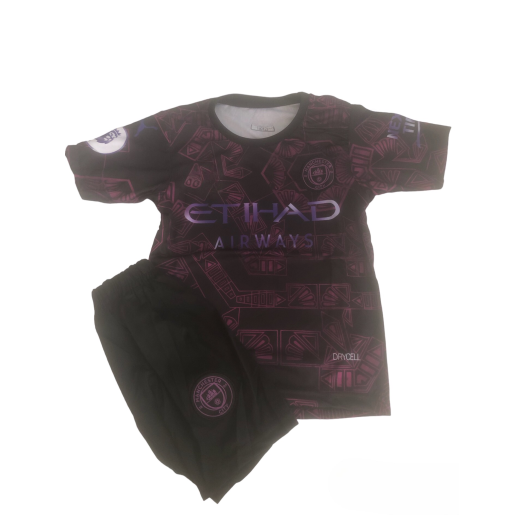 2023/2024 Manchester City gyerek mezgarnitúra, Haaland felirattal 