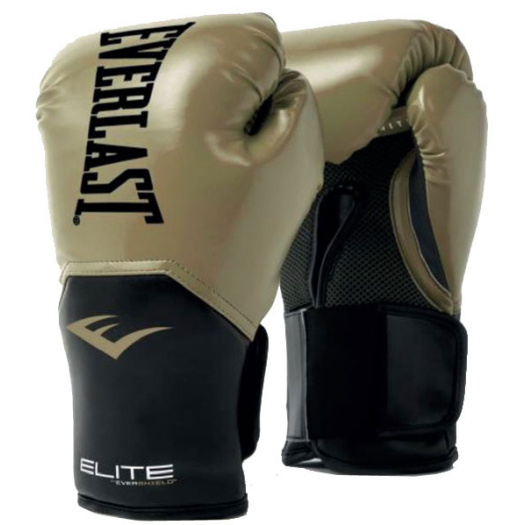  Boxkesztyű, Everlast, Pro Style Elite, műbőr, arany-fekete
