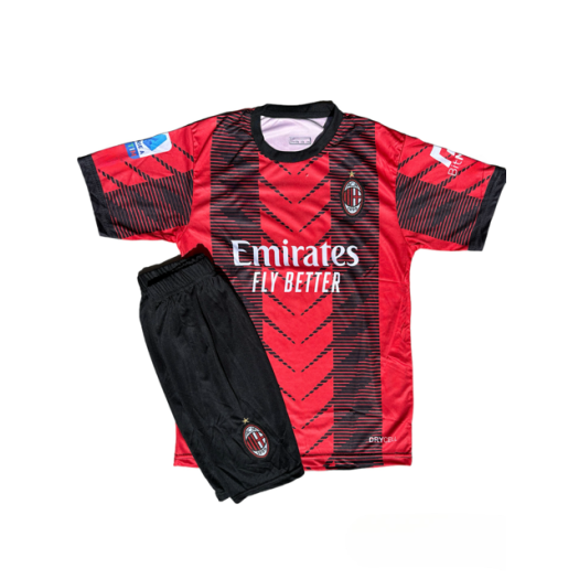 AC Milan 2023/24 hazai gyermek mezgarnitúra R.LEAO felirattal 