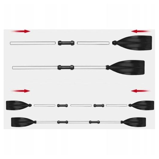 Xq Max Kajak evező lapát, 222-238 cm  SUP és kajak lapát