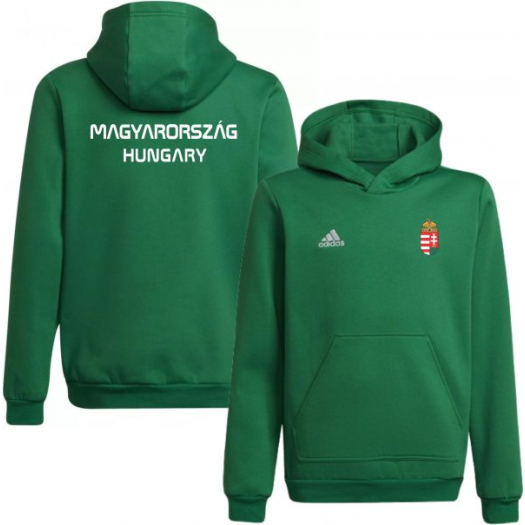 Adidas Magyar gyerek kapucnis pulóver zöld