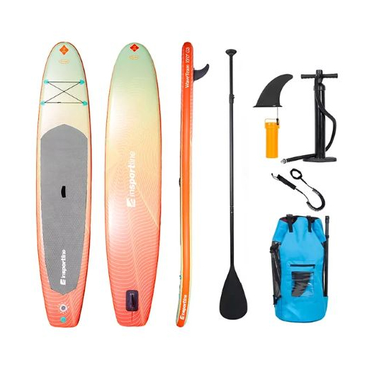 SUP kiegészítőkkel inSPORTline WaveTrip 11'6" G3 - korall 