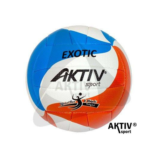 Röplabda Aktivsport EXOTIC méret: 5 fehér-kék-narancs