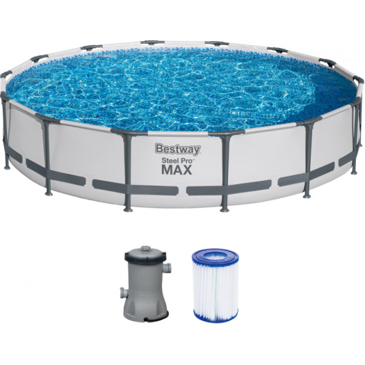 BESTWAY Steel Pro Max Fémvázas medence szett, 427 x 84 cm 56595