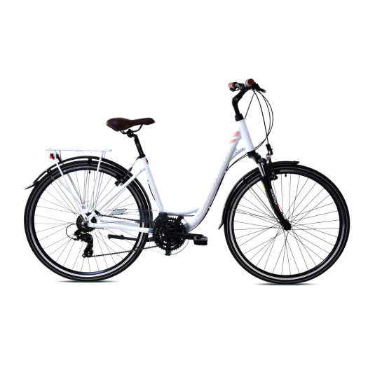 Capriolo Elegance női trekking kerékpár 18" Fehér-Rosegold