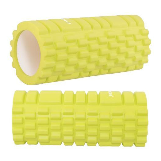 SMR masszázshenger, EVA hab, 33 cm hosszúság, sárga szín