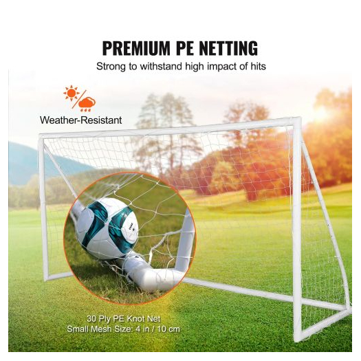 Hordozható 366 cmx183 cm focikapu hálóval  kertbe