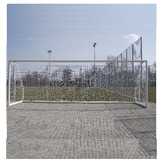 7,32 x2,44m alumínium kapu, borulásmentes, hordozható
