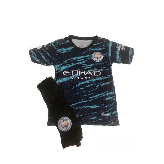 2023/2024 Manchester City replika gyerekmezgarnitúra, Haaland felirattal 