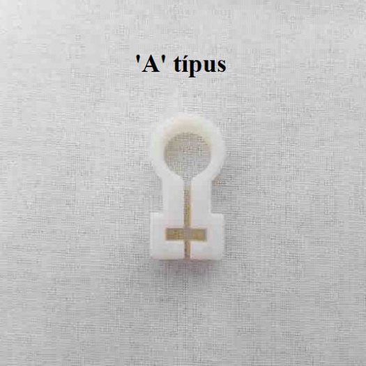Hálótartó csipesz (omega, hálórögzítő)